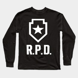 Resident Evil 2 (REimagined RPD Logo) Long Sleeve T-Shirt